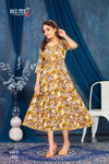 Kirti By Deecee Rayon Foil Printed Anarkali Kurtis Suppliers In India